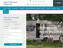 Tablet Screenshot of northwesterncaravans.co.uk